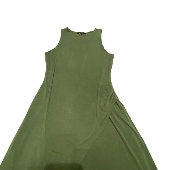Tart Collections Women Faux Wrap Asymmetrical Maxi Dress Green Size Small - Picture 9 of 16